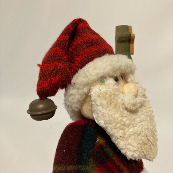 Countdown Days 'til Christmas w Santa Plush Wooden Base Tree Numbers Advent - Picture 6 of 8